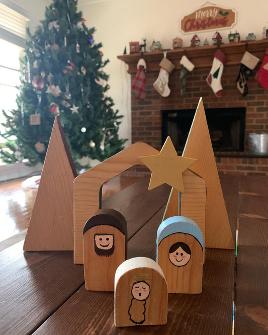 Wooden Nativity Set